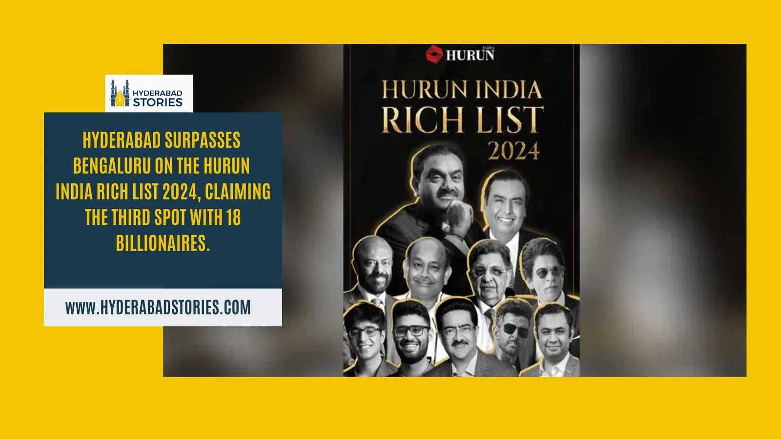 News graphic of a rich list cover showing rows of portrait photographs