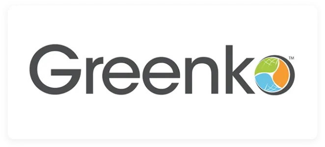 Wordmark logo reading Greenko with a small circular mark