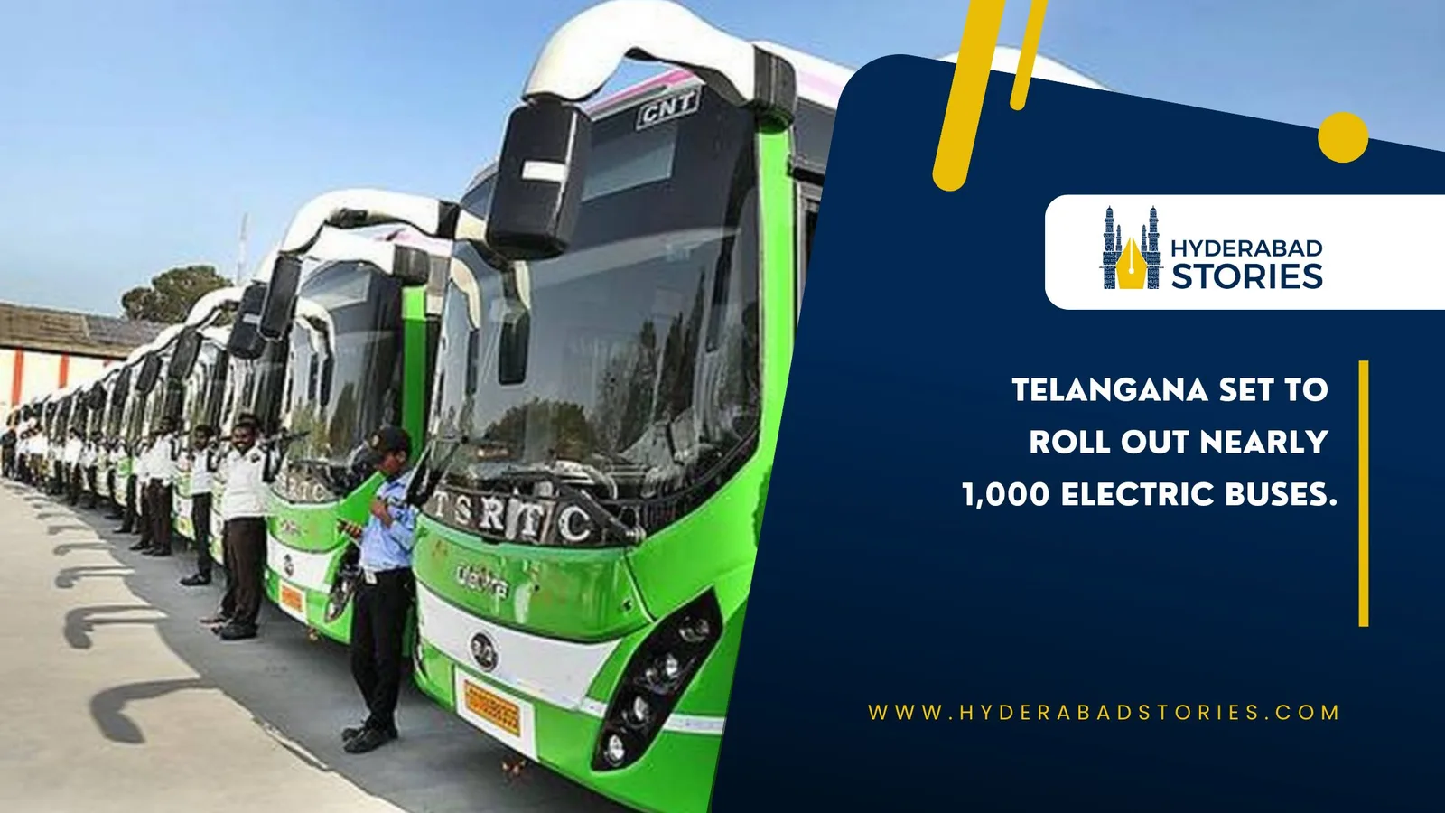 Telangana set to roll out nearly 1,000 electric buses.