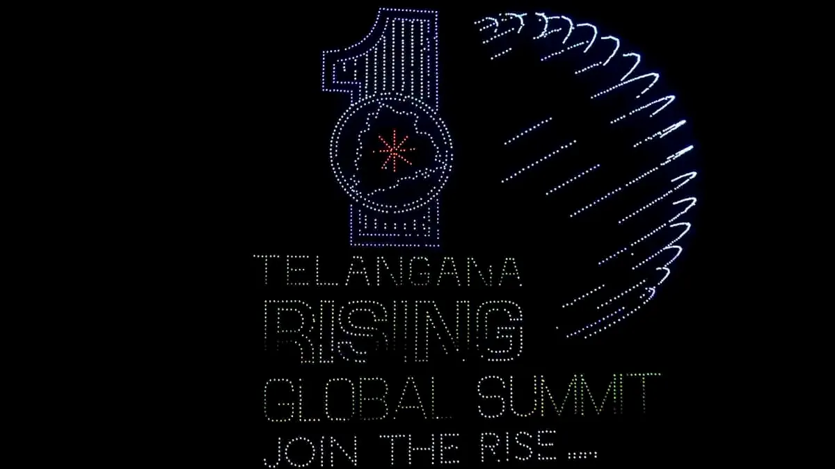 Dark graphic with a stylised summit logo
