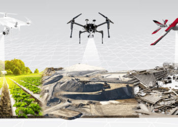 Drone-based geographical survey system