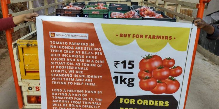 ‘Buy for farmers’: Hyderabad techies’ group helps tomato farmers get better price