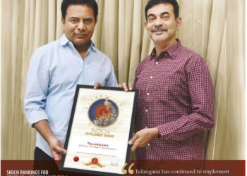 Double delight for Telangana, State and KTR win SKOCH awards