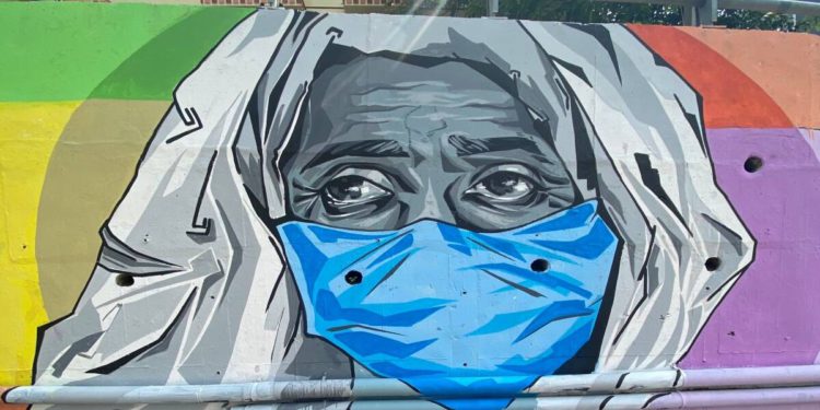 Mask up Hyderabad: The artists behind the Shamshabad wall art
