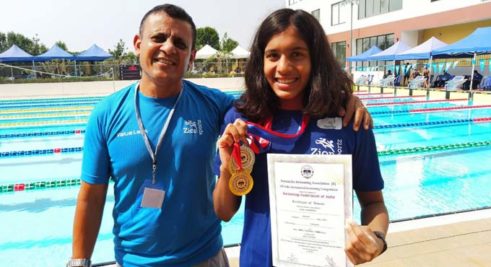 Hyderabad’s Vritti wins two gold in Bengaluru Swimming meet
