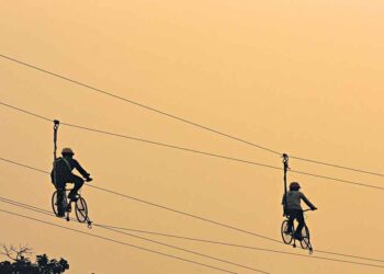 Hyderabad’s first-ever sky cycling on Necklace Road