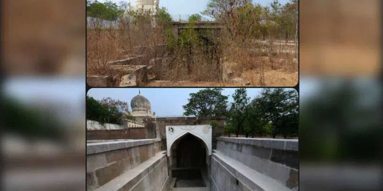 Hyderabad: AKTC restoring 6 stepwells at Qutb Shahi Heritage Park