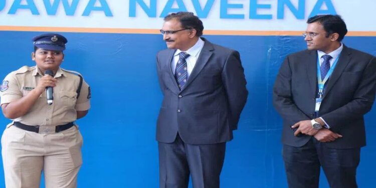 Apollo Hospitals felicitates cop for saving life of woman at Gymkhana grounds