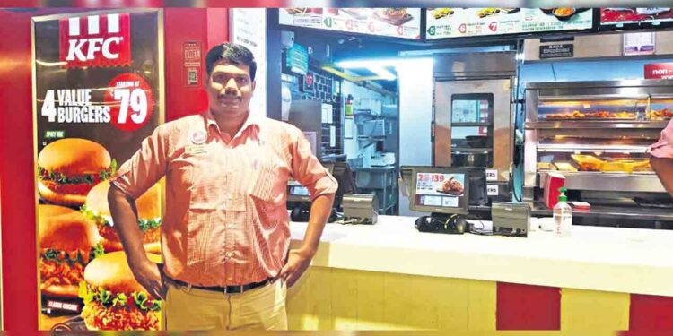 Specially-abled person to manage KFC outlet in Hyderabad