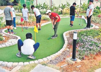 Mini golf course inaugurated at Kothaguda