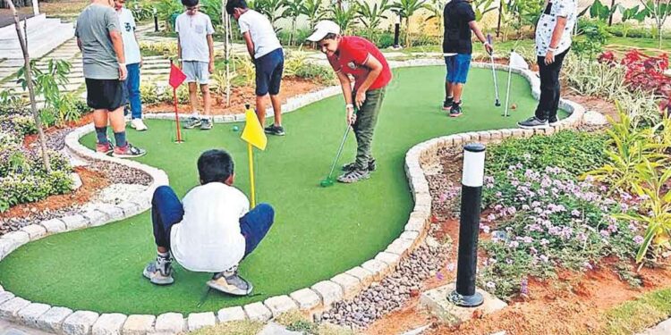 Mini golf course inaugurated at Kothaguda
