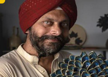 A potter based in Hyderabad transforms waste into works of art.