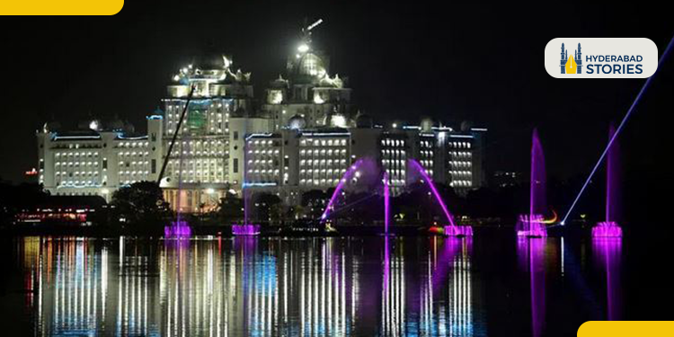 The largest musical floating fountain in India was unveiled in Hyderabad