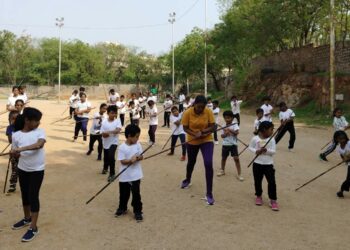 Hyderabad: this duo is revitalizing the traditional Dravidian sport of ‘Karra Samu’ for children.