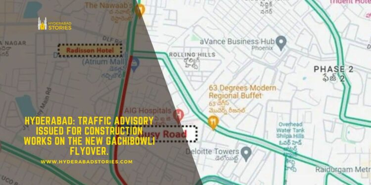 Hyderabad: Traffic advisory issued for construction works on the new Gachibowli flyover.