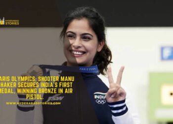 Paris Olympics: Shooter Manu Bhaker secures India’s first medal, winning bronze in air pistol.