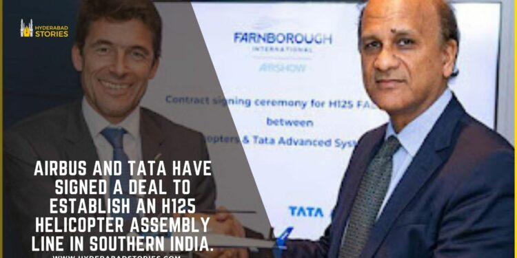 Airbus and Tata have signed a deal to establish an H125 helicopter assembly line in southern India.