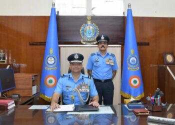 Hrushikesh Jagannath Page assumes command at Begumpet Air Force Station in Hyderabad.