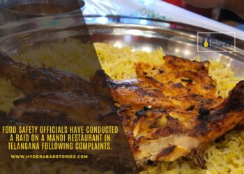 Food safety officials have conducted a raid on a mandi restaurant in Telangana following complaints.