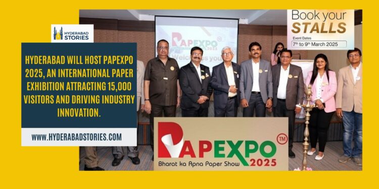 Hyderabad will host PAPEXPO 2025, an international paper exhibition expected to attract 15,000 visitors, fostering growth and innovation in the paper industry.