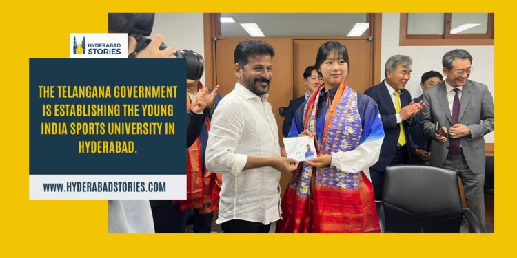 The Telangana government is establishing the Young India Sports University in Hyderabad.