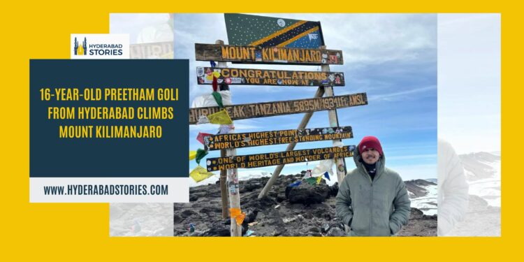 16-year-old Preetham Goli from Hyderabad climbs Mount Kilimanjaro