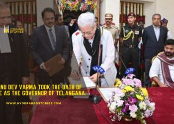 Jishnu Dev Varma took the oath of office as the Governor of Telangana.