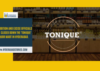 Prohibition and Excise officials have closed down the ‘Tonique’ liquor mart in Hyderabad.