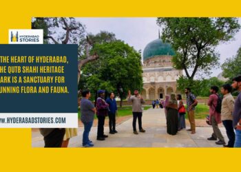 In the heart of Hyderabad, the Qutb Shahi Heritage Park is a sanctuary for stunning flora and fauna.