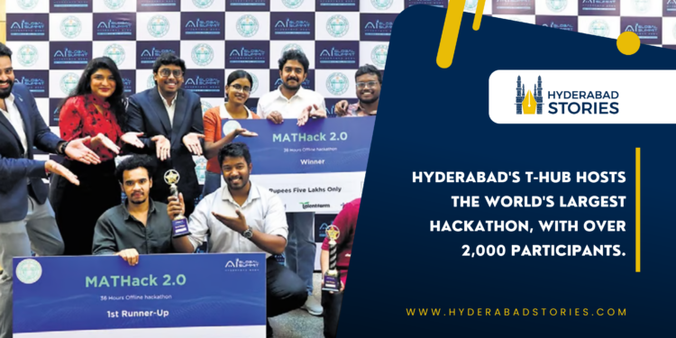 Hyderabad’s T-Hub hosts the world’s largest hackathon, with over 2,000 participants.