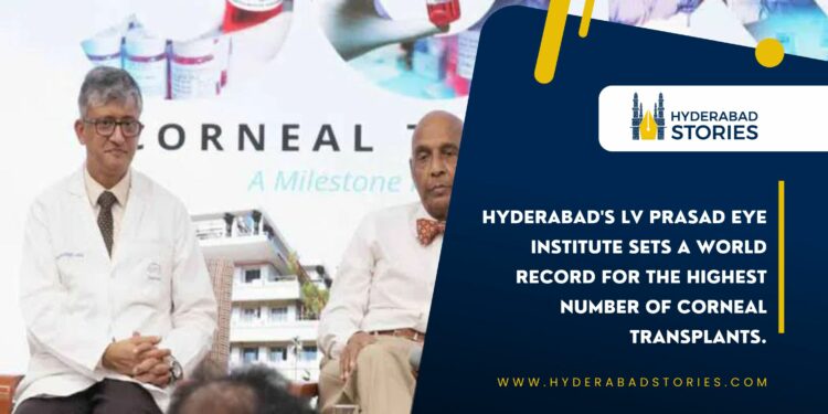 Hyderabad’s LV Prasad Eye Institute sets a world record for the highest number of corneal transplants.