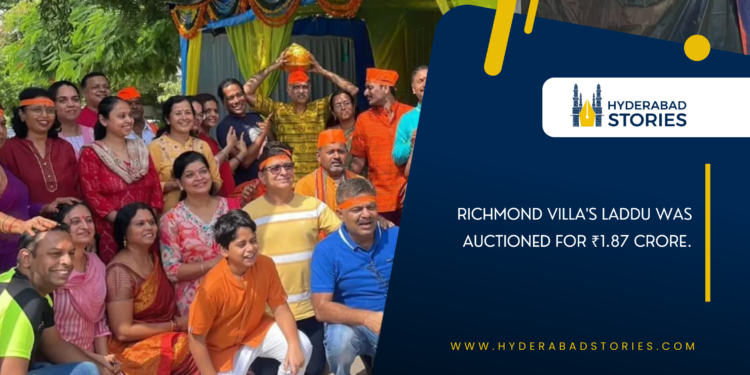 Richmond Villa’s laddu was auctioned for ₹1.87 crore.