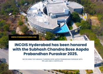 INCOIS Hyderabad has been honored with the Subhash Chandra Bose Aapda Prabandhan Puraskar 2025.