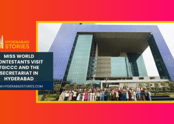 Miss World contestants visit TGICCC and the Secretariat in Hyderabad.