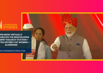 PM Modi virtually inaugurates the redeveloped Begumpet railway station—now fully operated by women—along with upgraded stations in Karimnagar and Warangal.