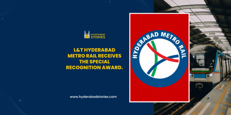 L&T Hyderabad Metro Rail receives the Special Recognition Award.