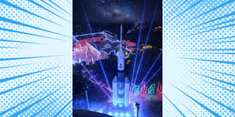 65-Ft Gaganyaan Launch Vehicle Model Unveiled at Birla Science Centre