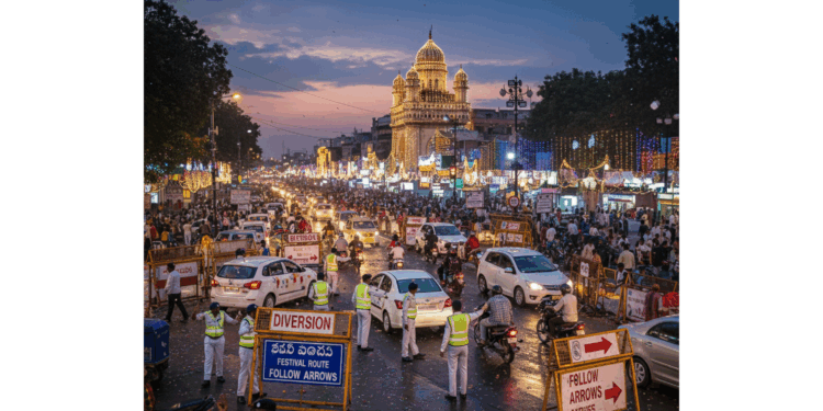 Hyderabad Traffic Police to Implement Route Changes on October 22-23 for Smooth Flow During Festivities