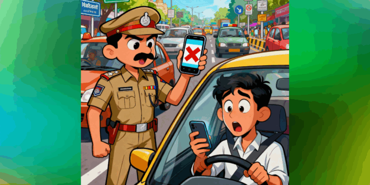 Hyderabad Police Crack Down on Mobile Phone Use While Driving; Over 80,000 Booked in 2025