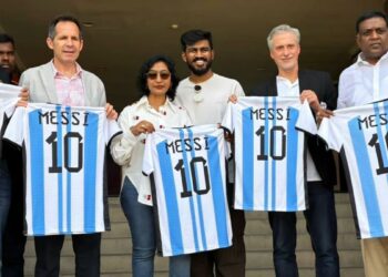 GOAT Tour team inspects Hyderabad venue in preparation for Messi’s visit.