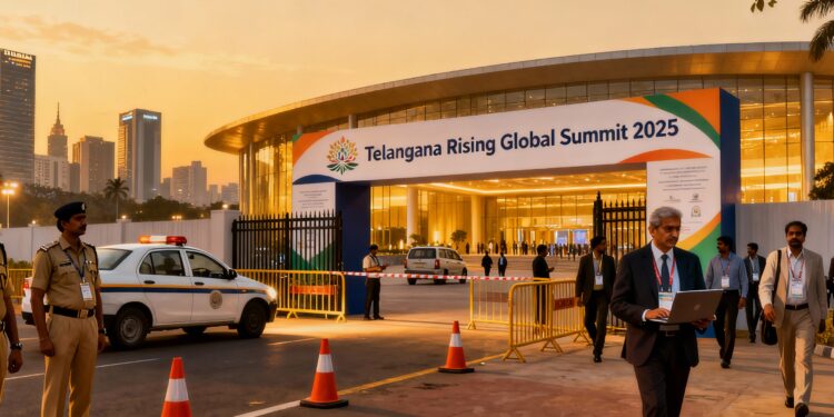 4,500-Strong Security Grid Set for Telangana Rising Global Summit 2025 in Hyderabad