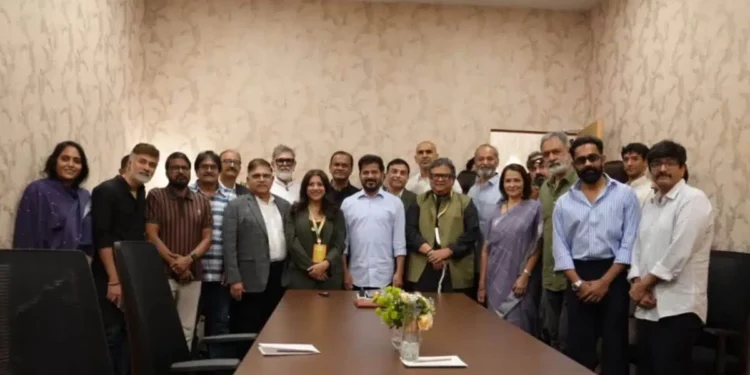 Telangana pledges full support for establishing film studios in Bharat Future City.