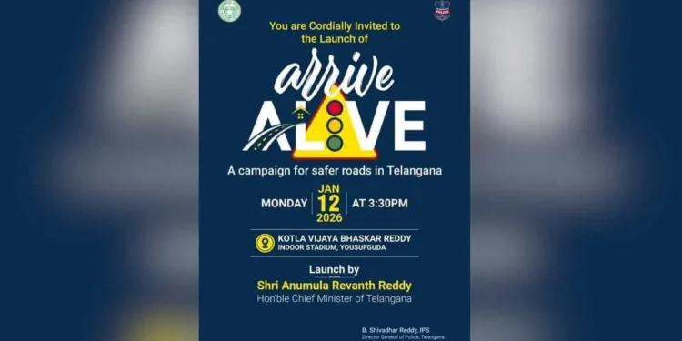 Telangana Police to roll out ‘Arrive Alive’ campaign starting January 12