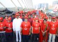 Hyderabad’s Durgam Cheruvu Transforms into a Human Chain for HIV Awareness