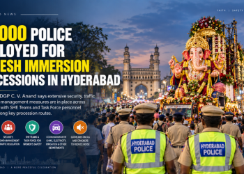 30,000 Police Deployed for Ganesh Immersion Processions in Hyderabad